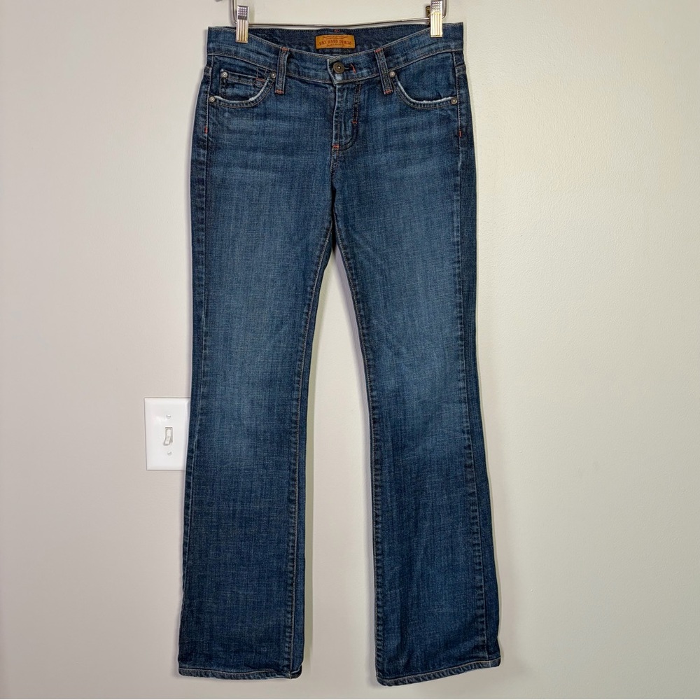 Dry Aged Denim James Graphite Skinny Bootcut Jeans Made in USA